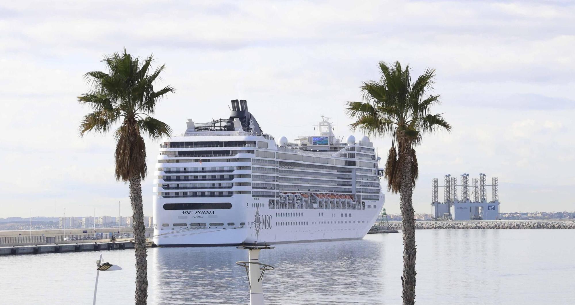 Primeros cruceristas del año en Alicante