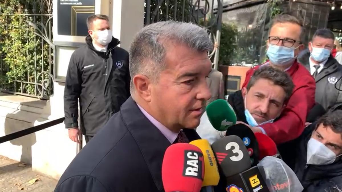 Laporta: "El patrocinio de Spotify es la mejor opción"