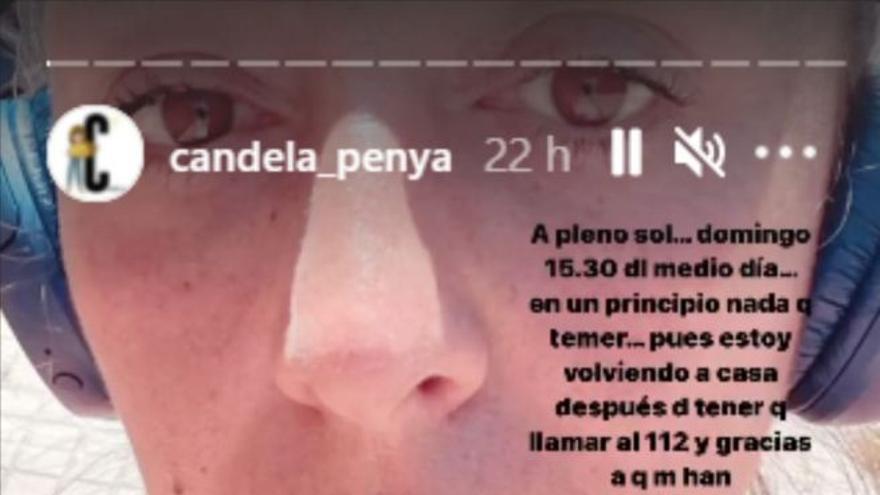 Candela Peña denuncia un episodio de acoso sexual.
