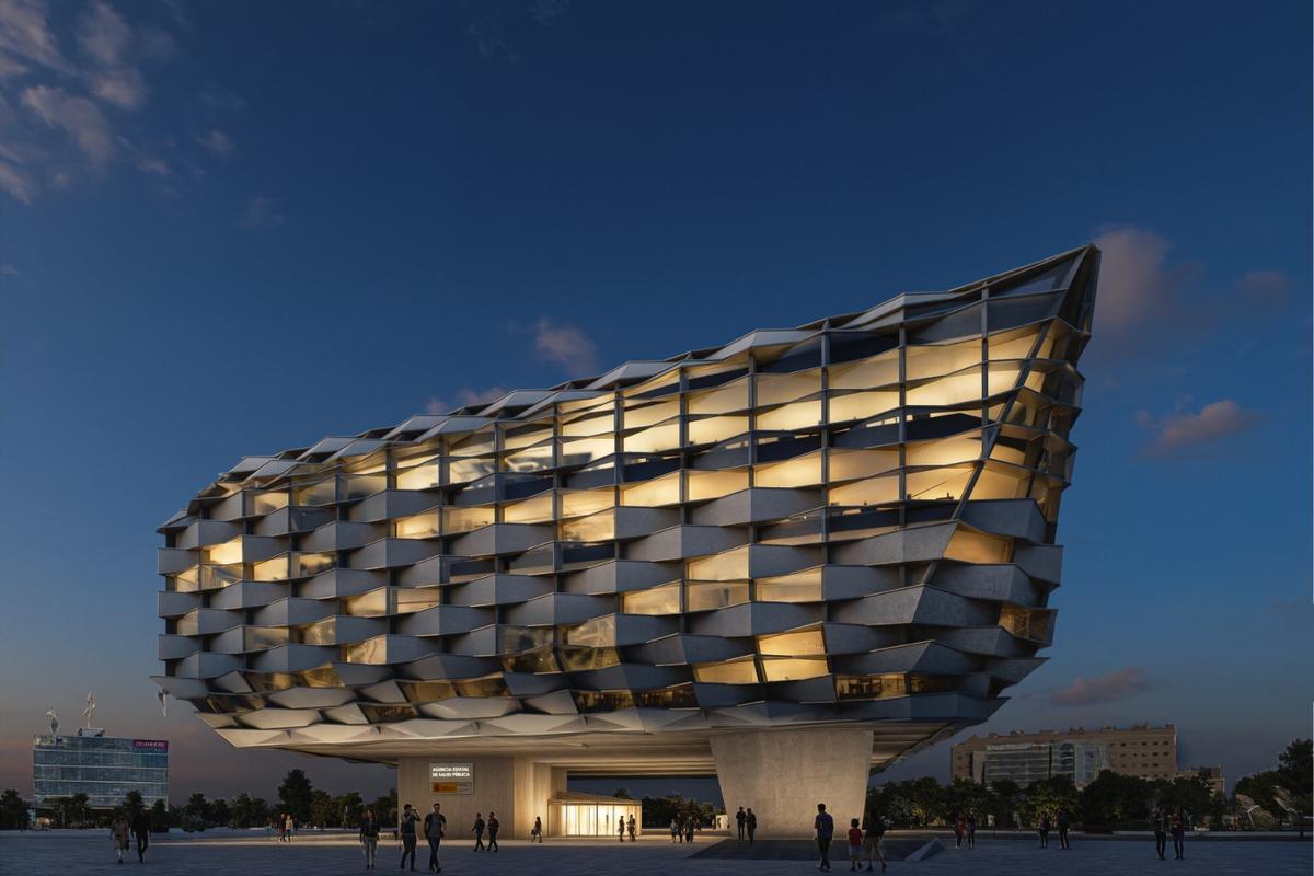 Recreación de cómo quedará el Pabellón de Aragón como sede de la agencia.