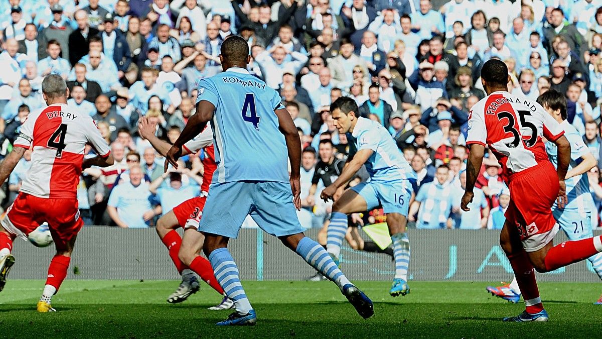 El tanto de Agüero ante el Queens Park Rangers