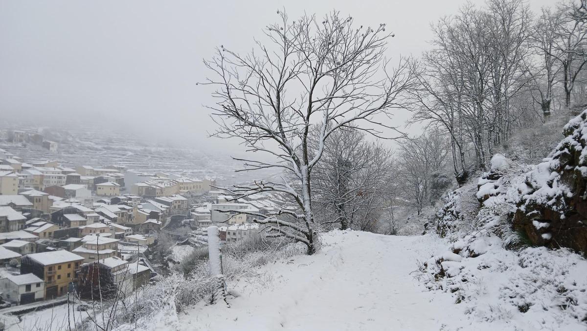 Nieve en el norte de Cáceres: Tornavacas, Piornal y La Garganta