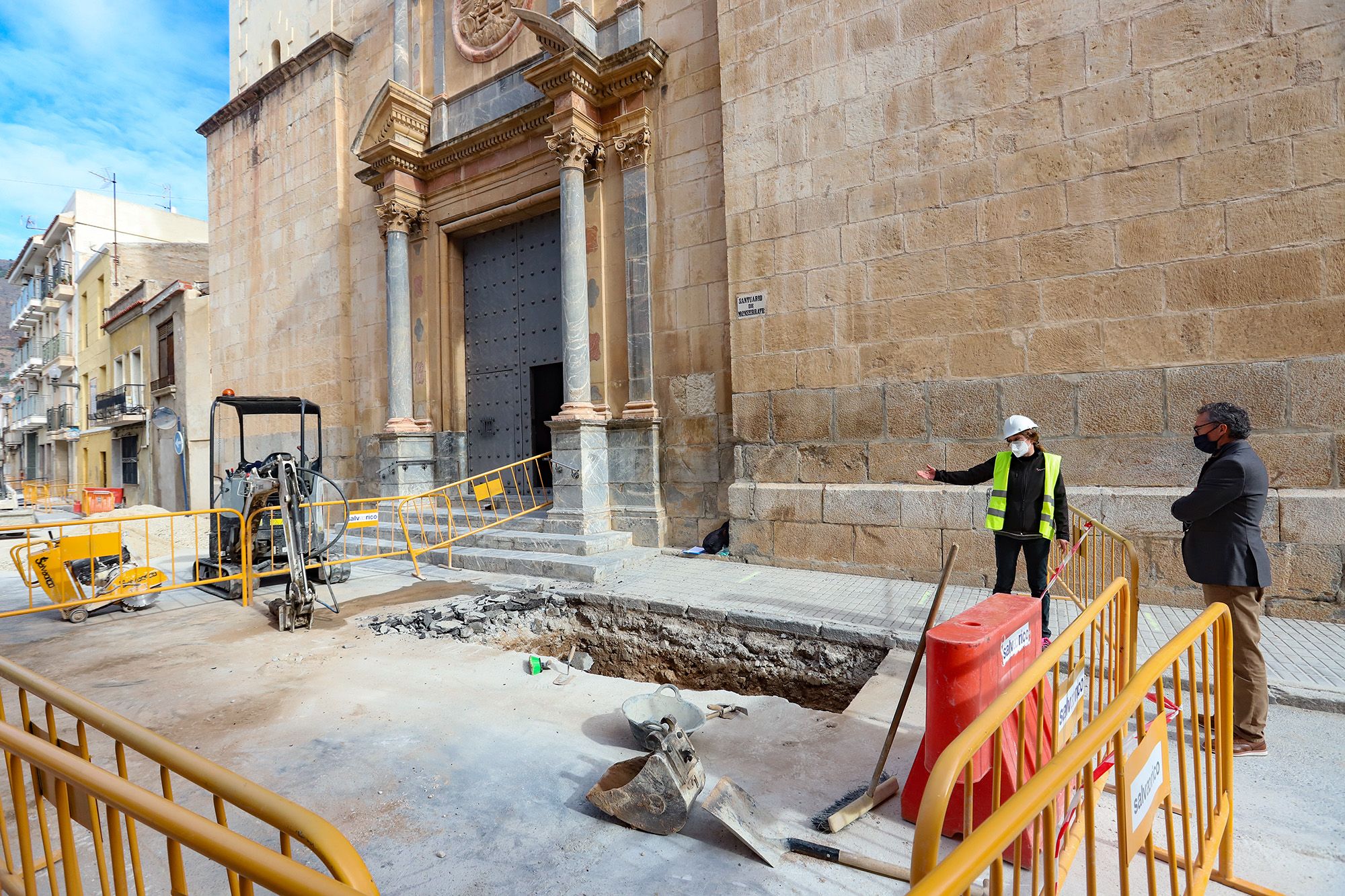 Localizan junto al Santuario de Monserrate una parte de la muralla islámica de Orihuela