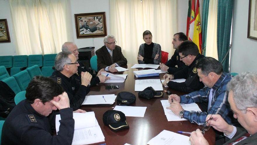 Reunión policial en Alcañices