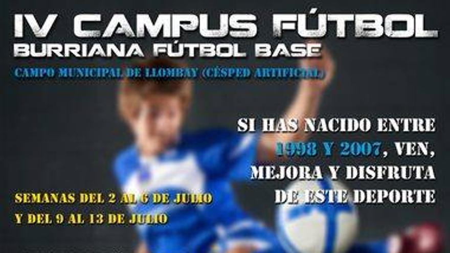 Campus de verano del Burriana Fútbol Base, del 2 al 13 de julio