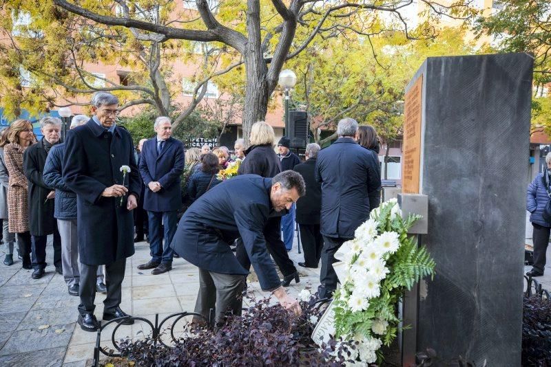 Homenaje a las víctimas de la casa cuartel de Zaragoza