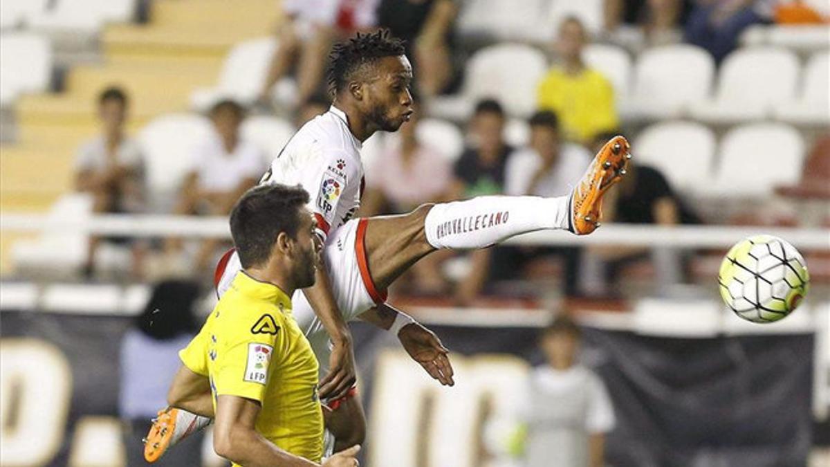 Lass Bangoura en el partido ante Las Palmas