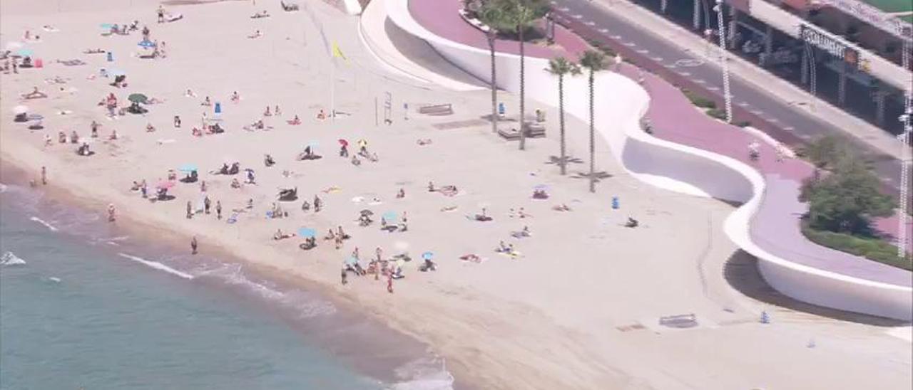 Respeto a las parcelas en las playas de Benidorm