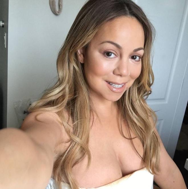 Mariah Carey sin maquillaje