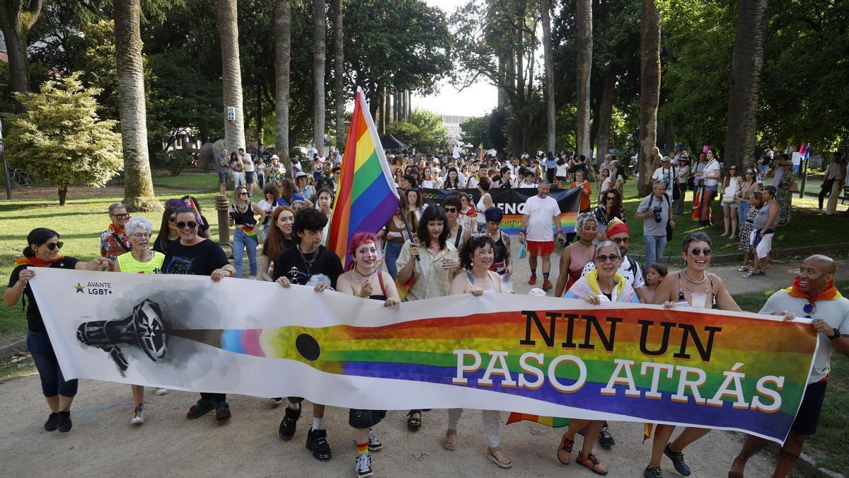 Manifestación por el Orgullo en Pontevedra el año pasado.