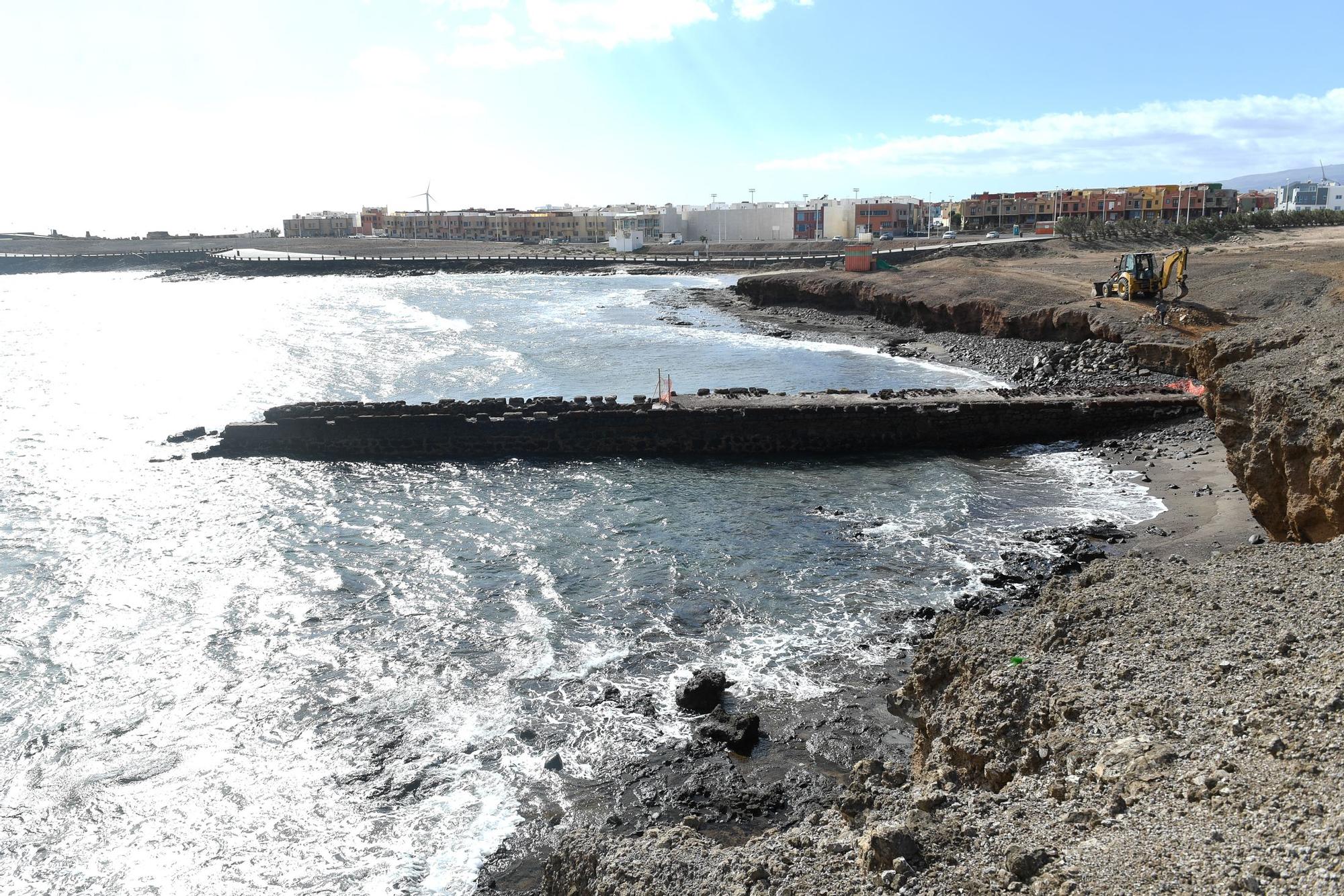 Obras en el muelle de Arinaga