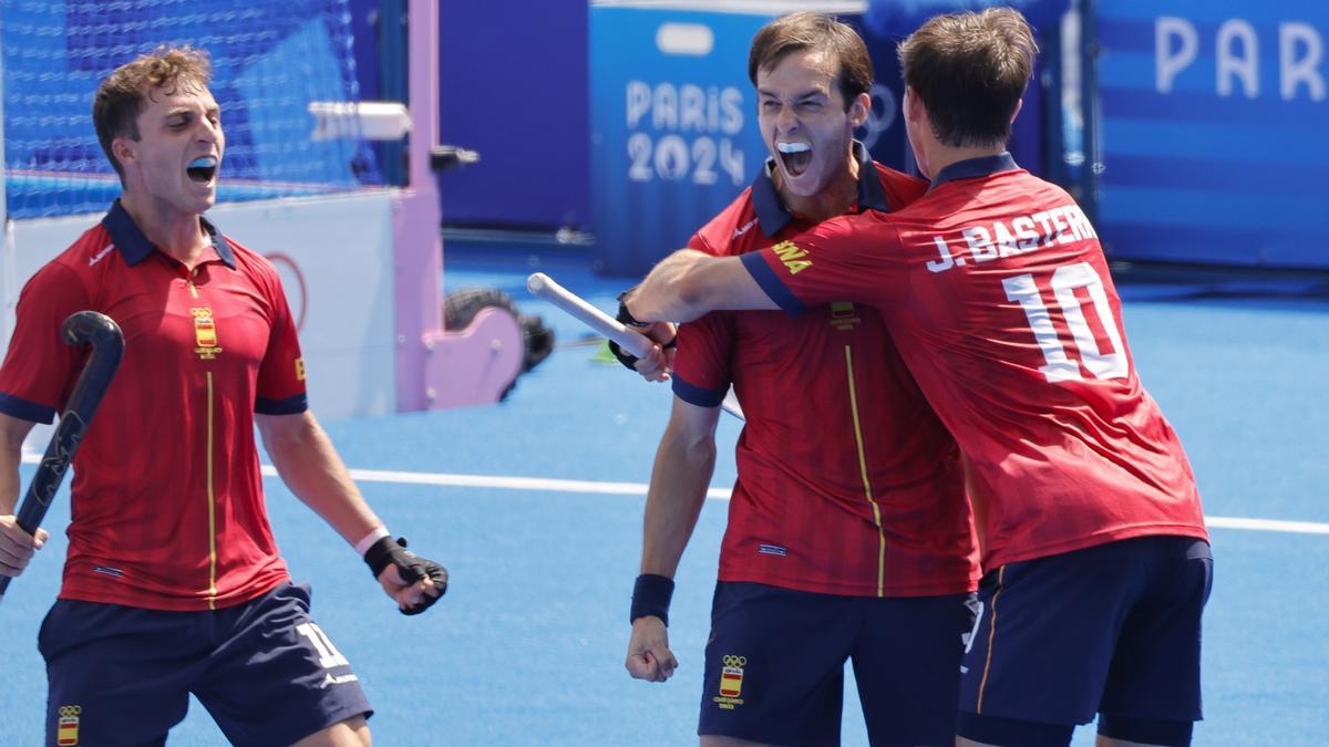 La selección española de hockey hierba.