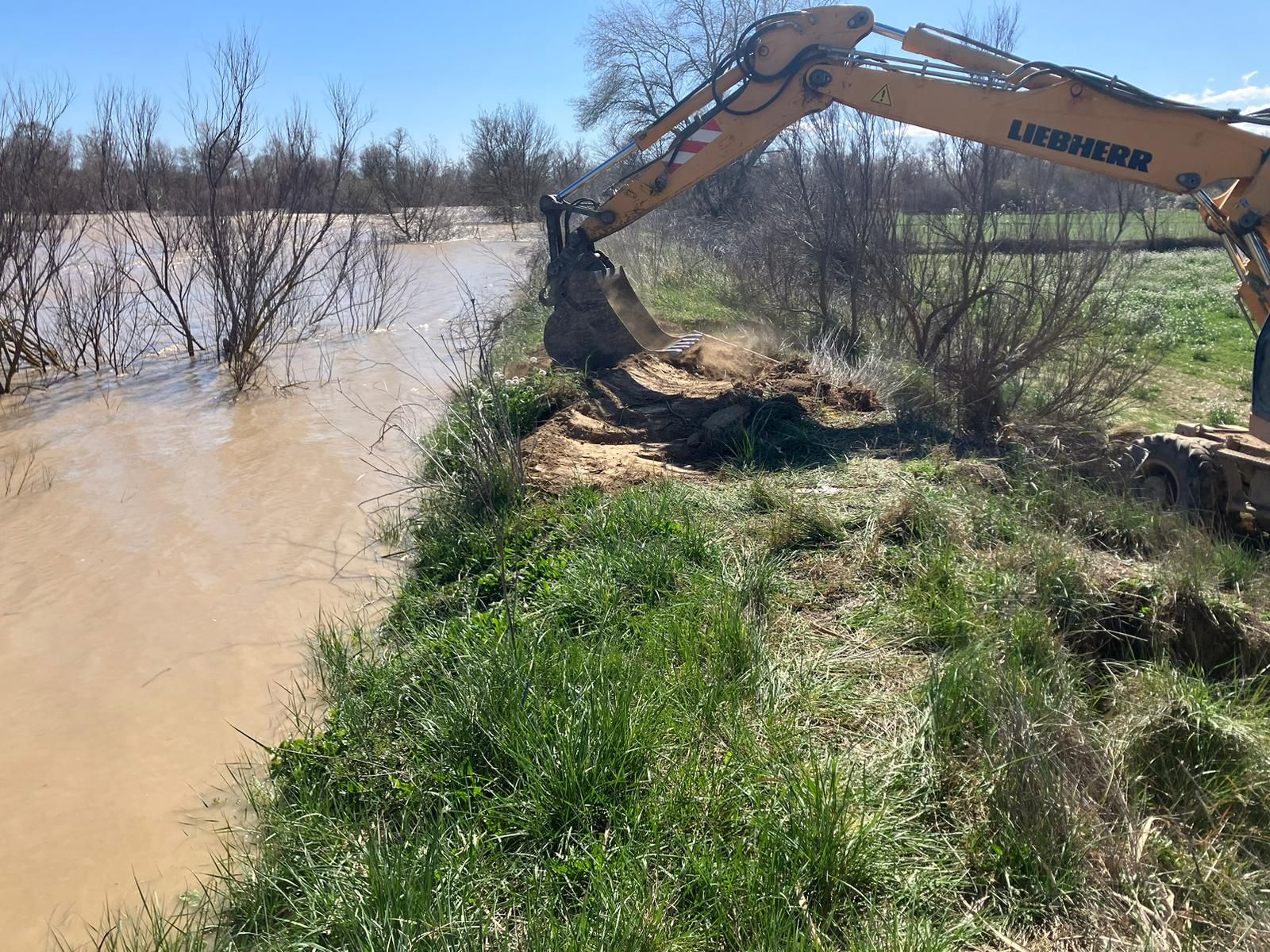 En imágenes | La crecida del Ebro se empieza a notar en Aragón