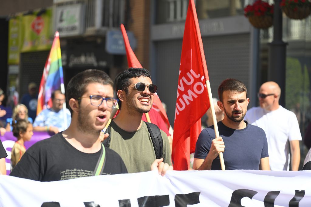 Las imágenes de la manifestación del Primero de Mayo en Cartagena