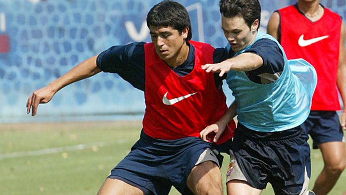 Riquelme, un gran admirador de Iniesta