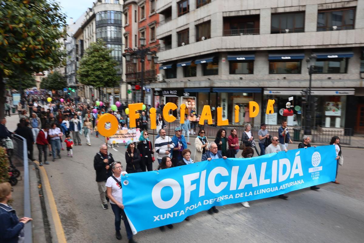 Manifestación por la oficialidad del asturiano Manifestación por la oficialidad del asturiano