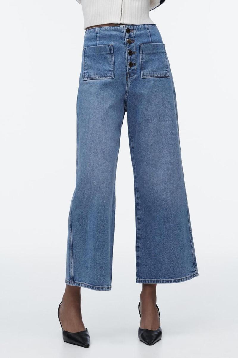 Vaqueros 'wide leg' de Zara