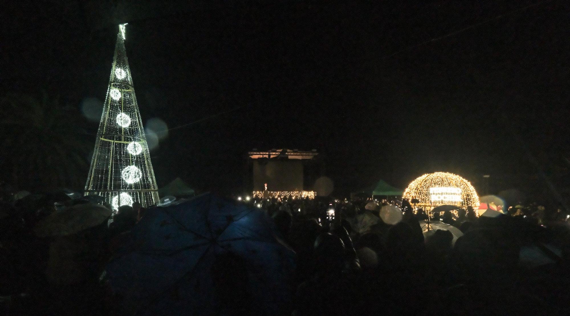 Encendido navideño de Tejeda