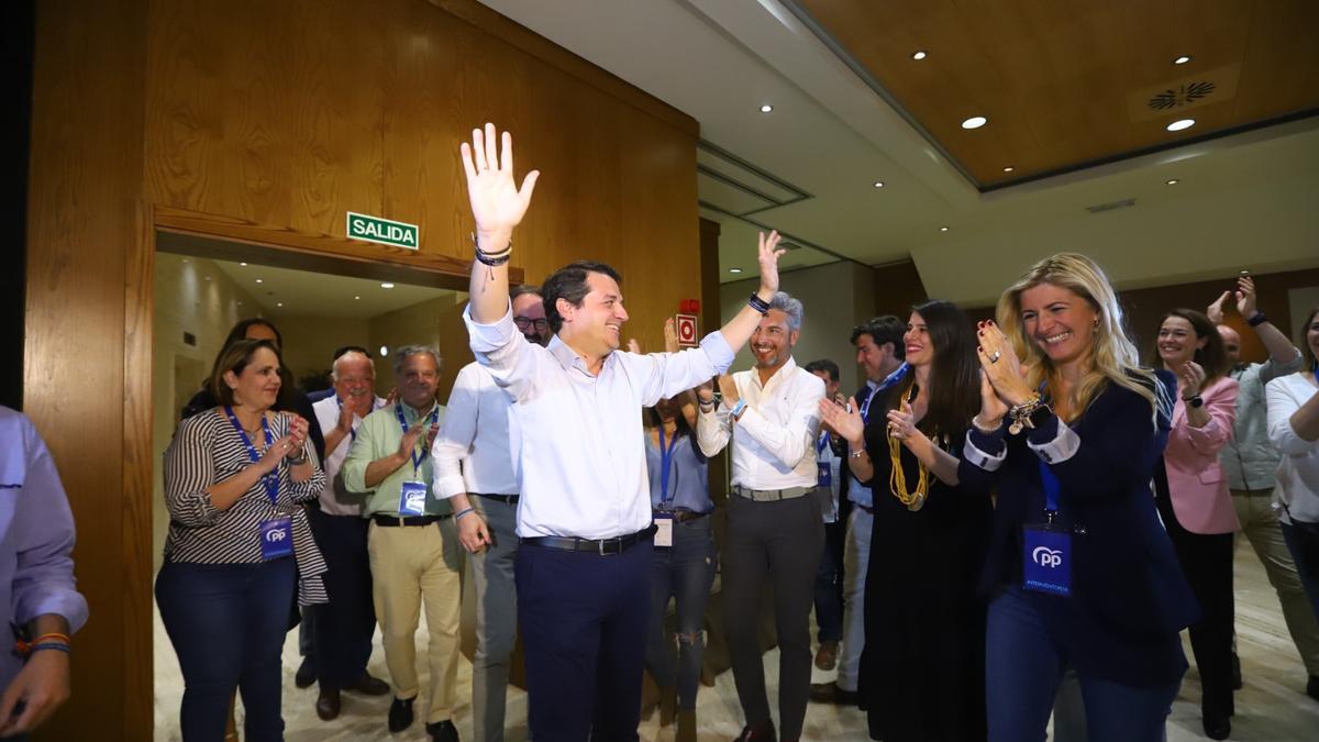 José María Bellido, tras conseguir la mayoría absoluta en las elecciones municipales.