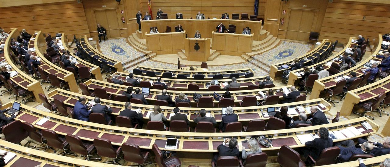 Salón de plenos de el Senado.