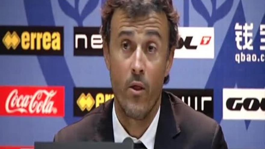 Luis Enrique: &quot;Más allá del récord me interesa la prestación&quot;