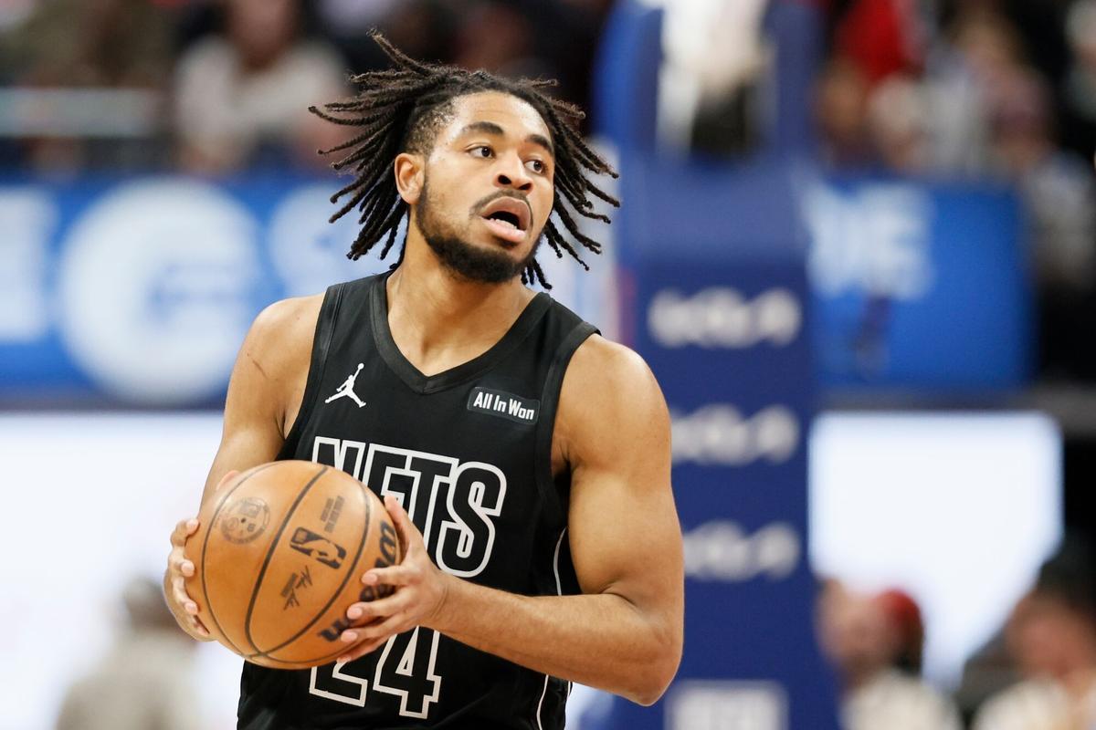 Cam Thomas, en uno de sus últimos partidos con los Nets