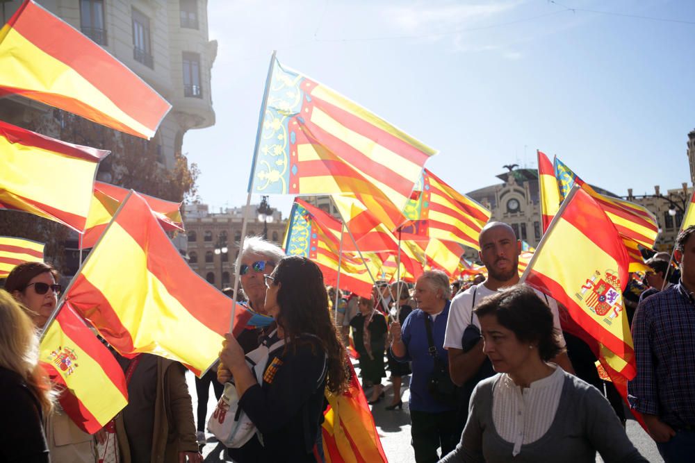 Manifiestación en València contra los 'països catalans'