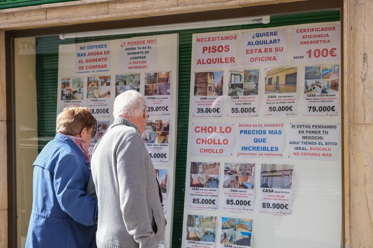Una inmobiliaria de Elda.