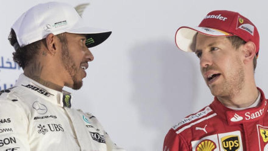 Hamilton y Vettel