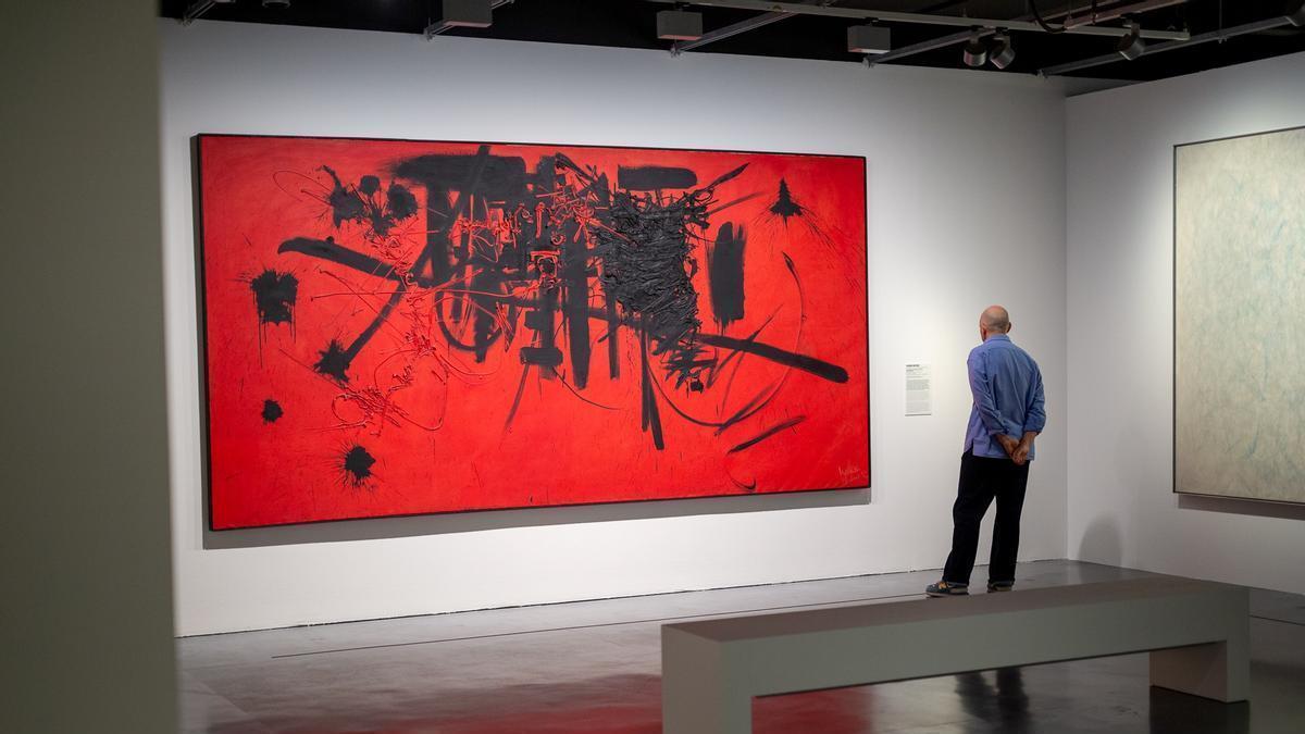 Una pieza de Georges Mathieu, en el Centre Pompidou Málaga