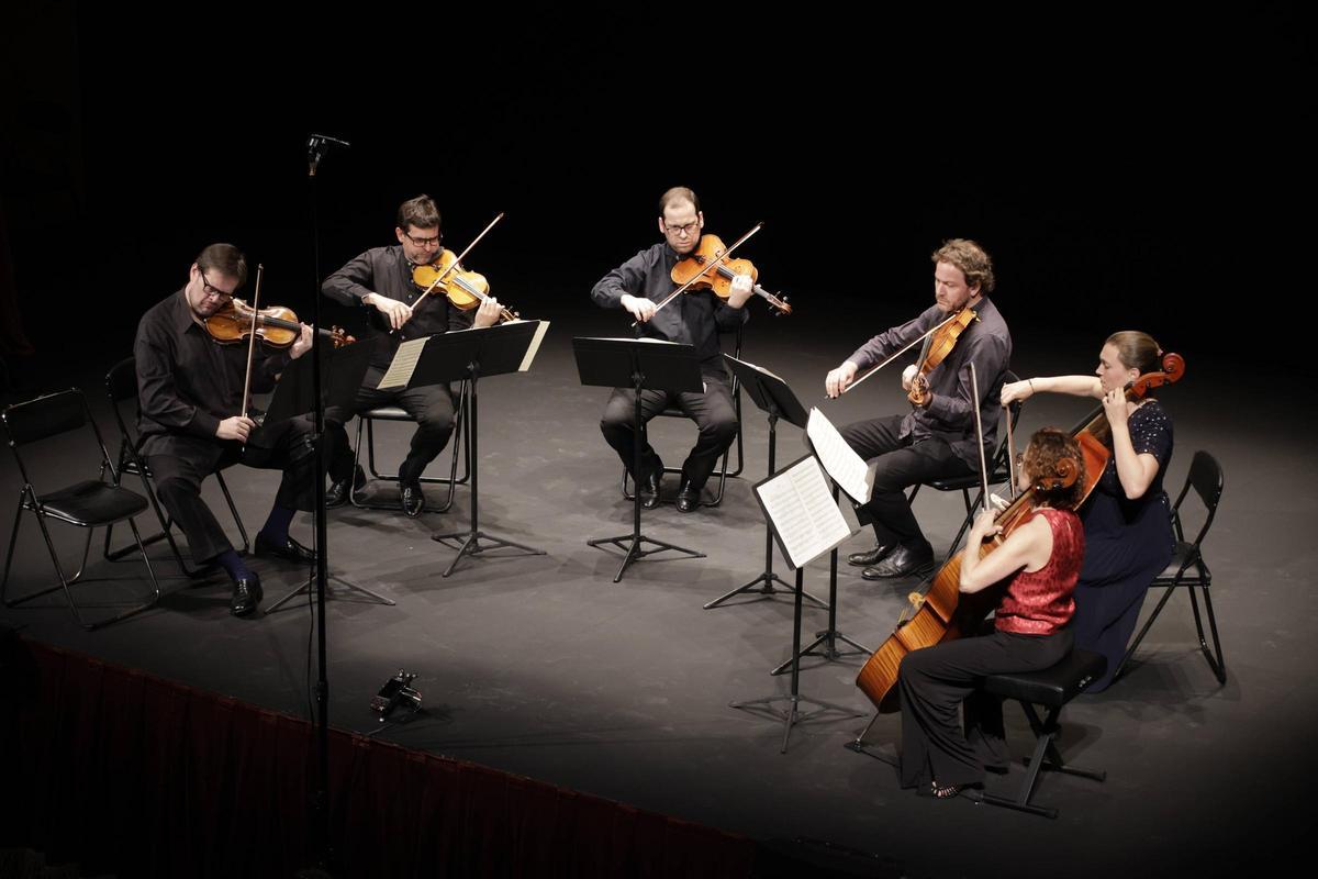 Un momento del recital en el Jovellanos.