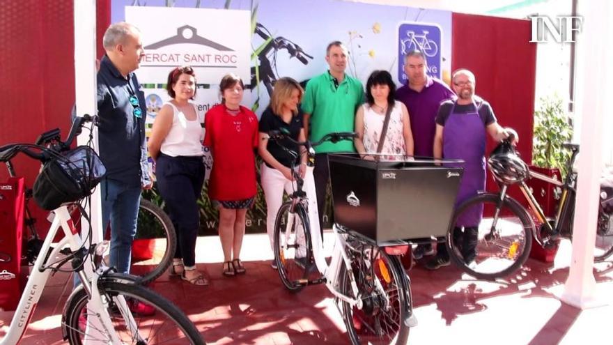 El Mercat de Sant Roc de Alcoy habilita un aparcamiento de bicis