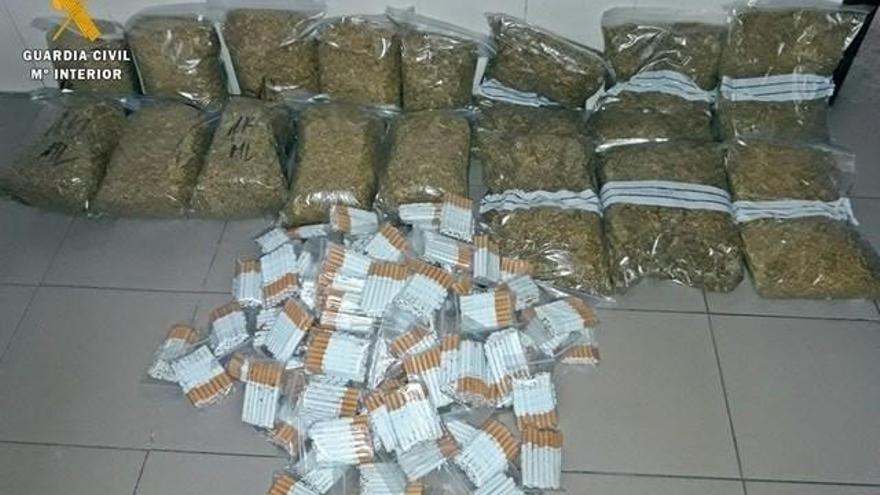 Intervenidos en Badajoz 16 kilos de picadura de tabaco y 4.000 cigarrillos caseros