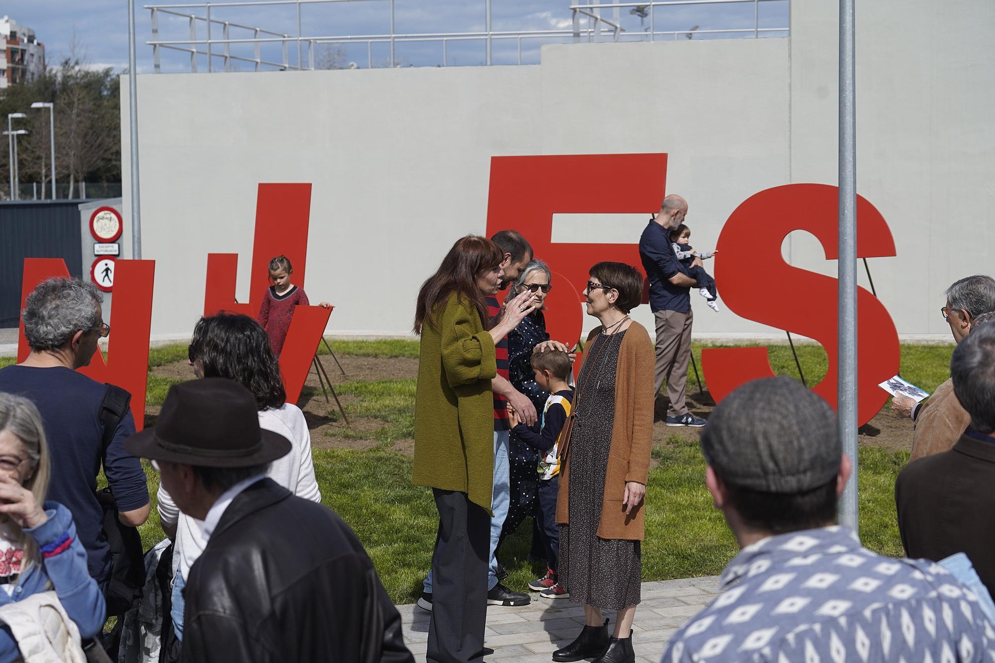 Inauguració de l'escultura "Univers" de Francesc Torres Monsó al parc Central