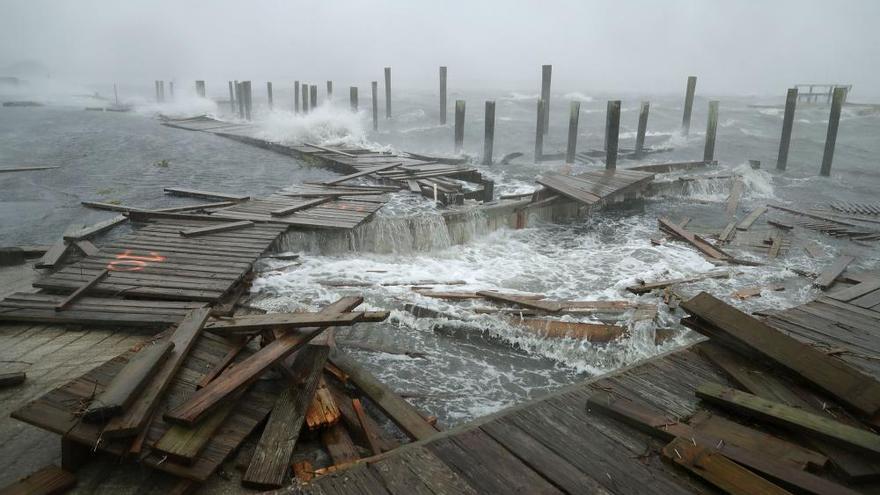 Inundaciones en la costa este de EE UU tras la llegada del huracán Florence