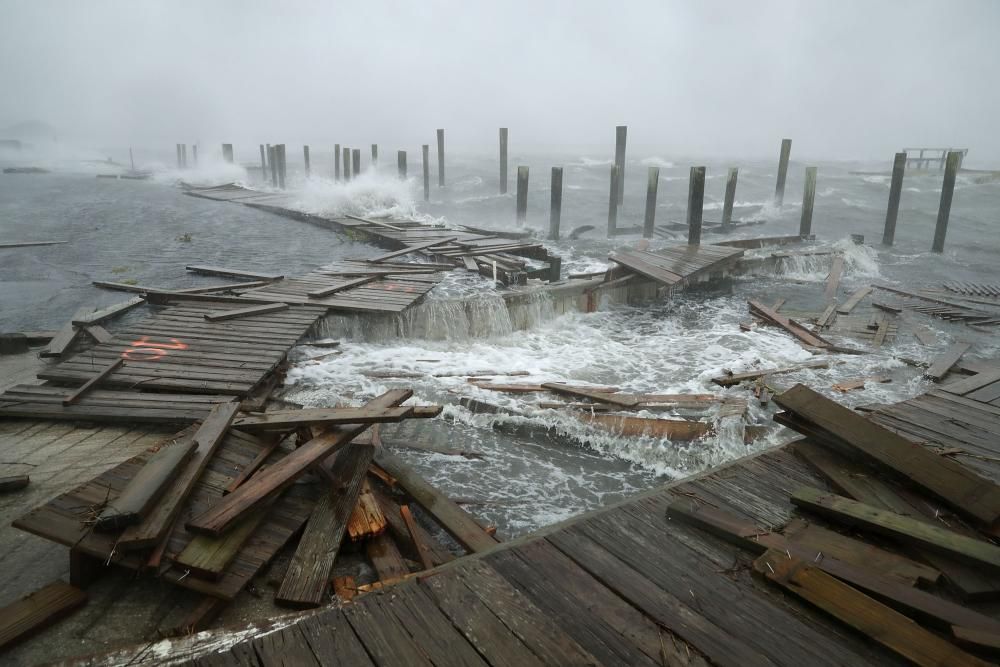 Inundaciones en la costa este de EE UU tras la llegada del huracán Florence