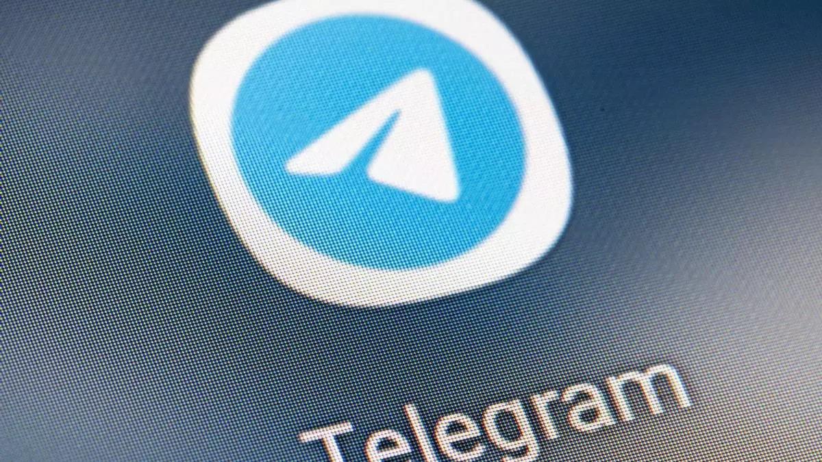 El icono de la aplicación Telegram.