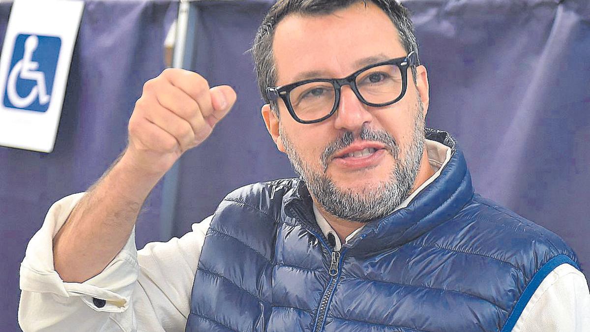 El líder de la Liga y ministro de Infraestructuras de Italia, Matteo Salvini.