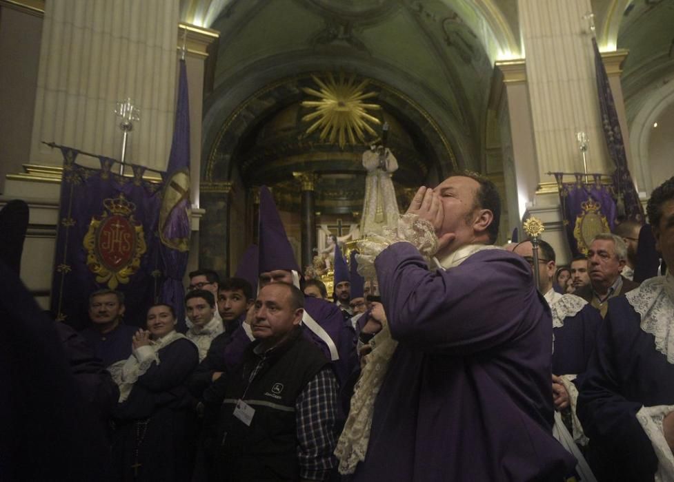 Murcia se queda sin la procesión de los 'salzillos' por la lluvia