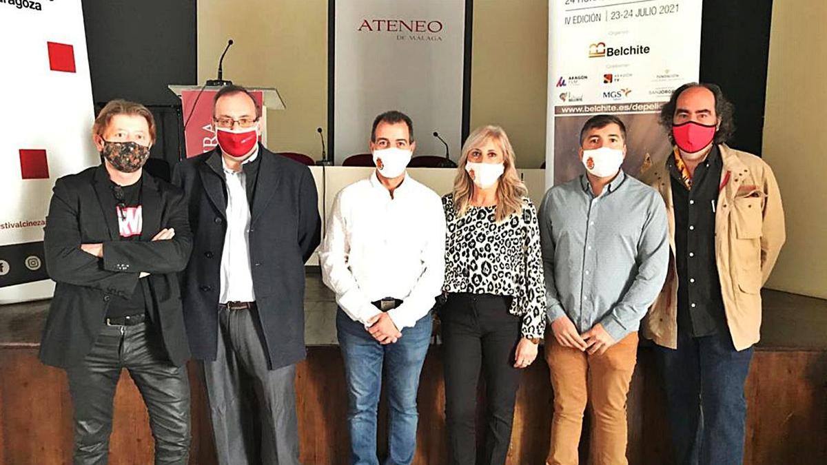 Los organizadores del festival de Belchite presentaron el certamen en Málaga. | SERVICIO ESPECIAL