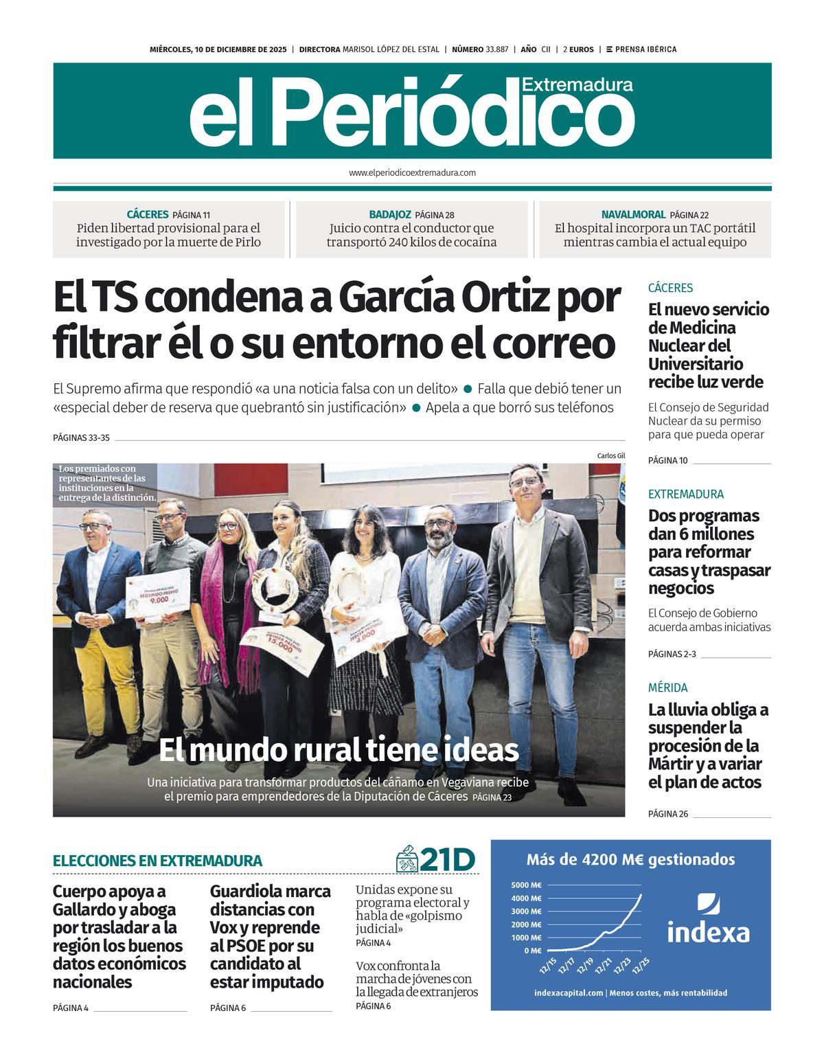 Consulta la portada correspondiente al día 10 de diciembre de 2025