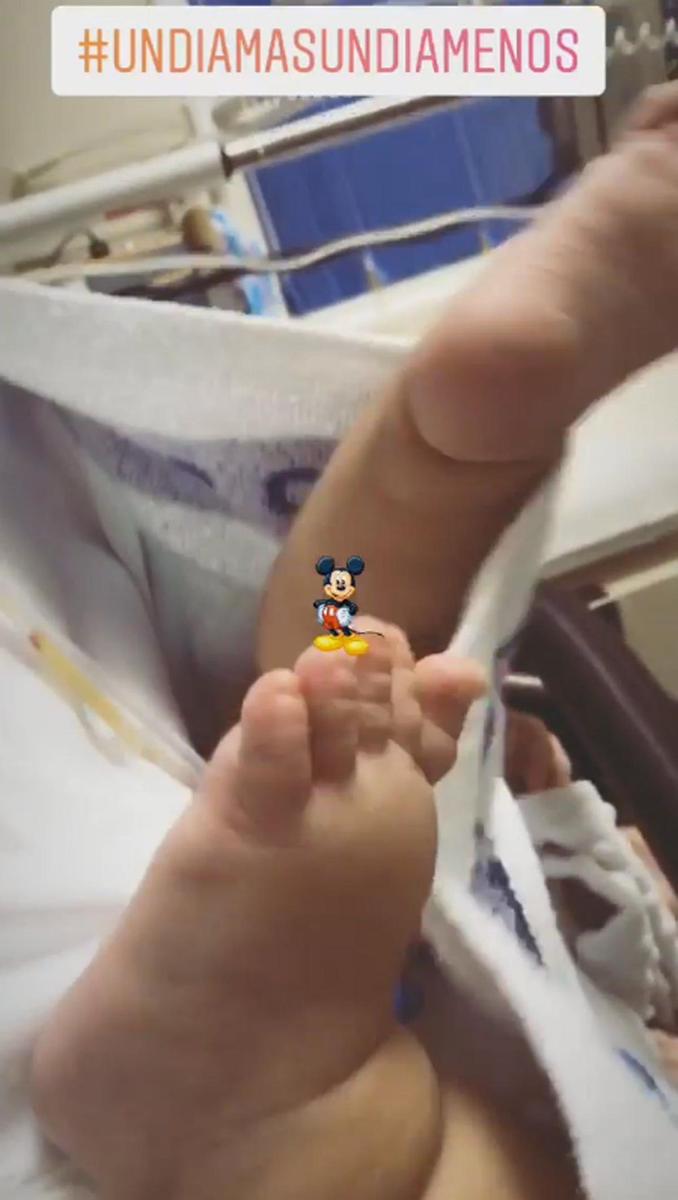 Los pies de Nyan, el hijo de Jesé Rodríguez y Aurah Ruiz