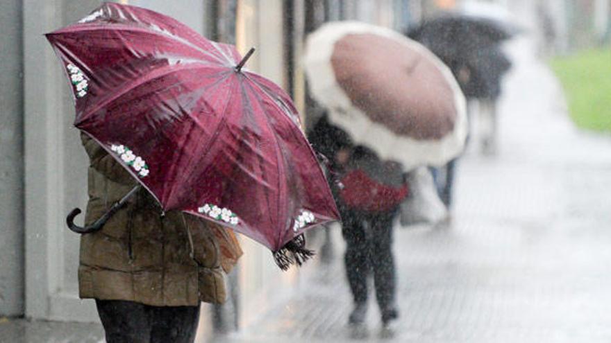 Lluvia en A Coruña.