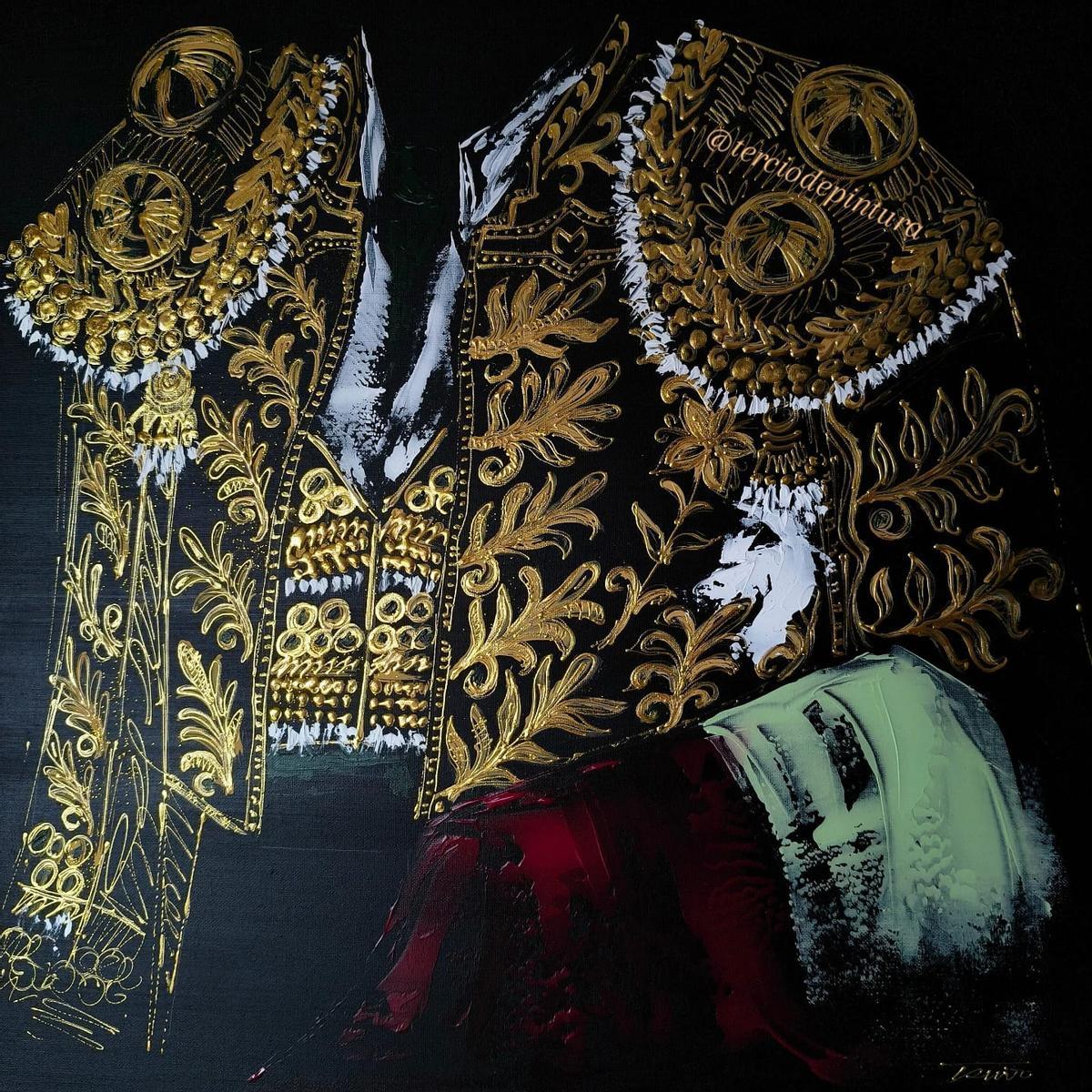 Pintura de Sofía Triviño inspirada en el torero Morante de la Puebla.