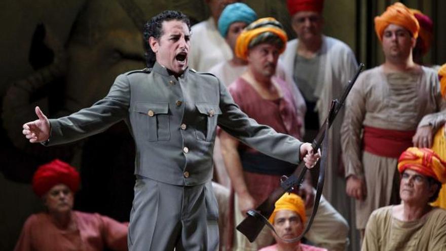 Juan Diego Flórez, en el rol de Nadir, en un momento de la ópera.