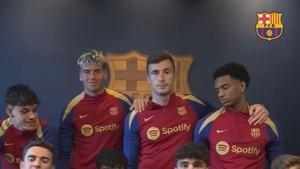 El mensaje de los jóvenes del Barça para animar al Barça Athlètic. Atentos a lo que dice Gavi...