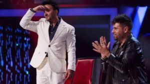 Luis Fonsi y Pablo López en La Voz