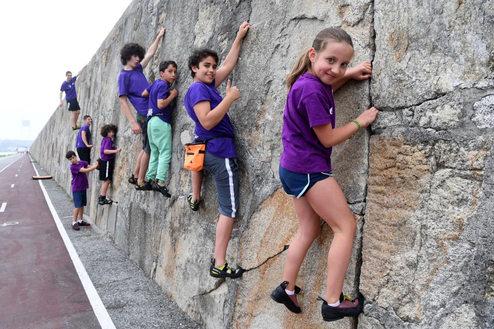 Entrenamiento de escalada de la Escuela de la Agrupación de Montañeros Independientes