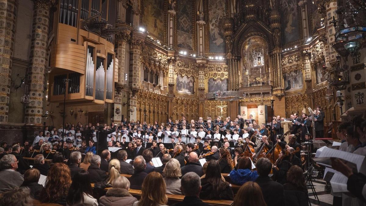 El Monestir de Montserrat acull diferents misses durant les festes de Nadal i Reis