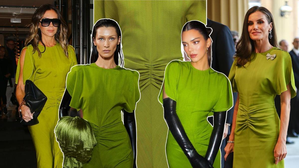 La reina Letizia, Victoria Beckham, Bella Hadid y Kendall Jenner: cuatro mujeres con un mismo vestido que arrasa